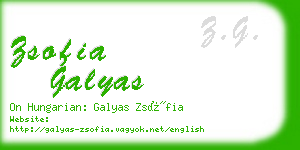 zsofia galyas business card